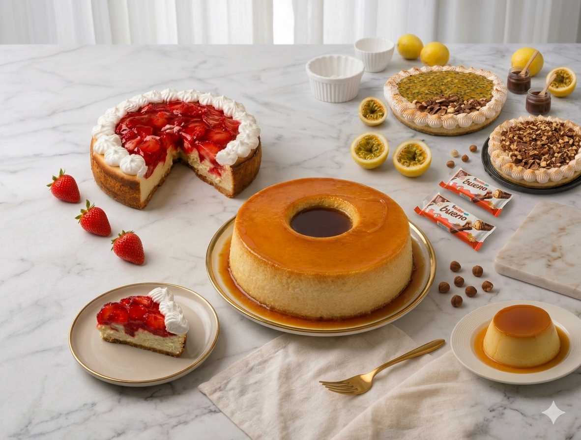 Variedad de cheesecakes artesanales de Chiri Postres